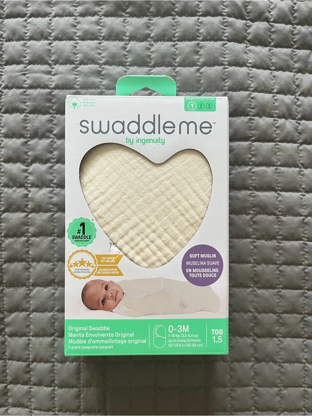 NWT 2 SWADDLEME Muslin Swaddles | 0-3 Months